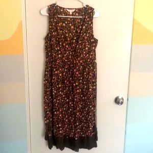 Lauren Conrad Lace & Tassel Mock Wrap Sundress